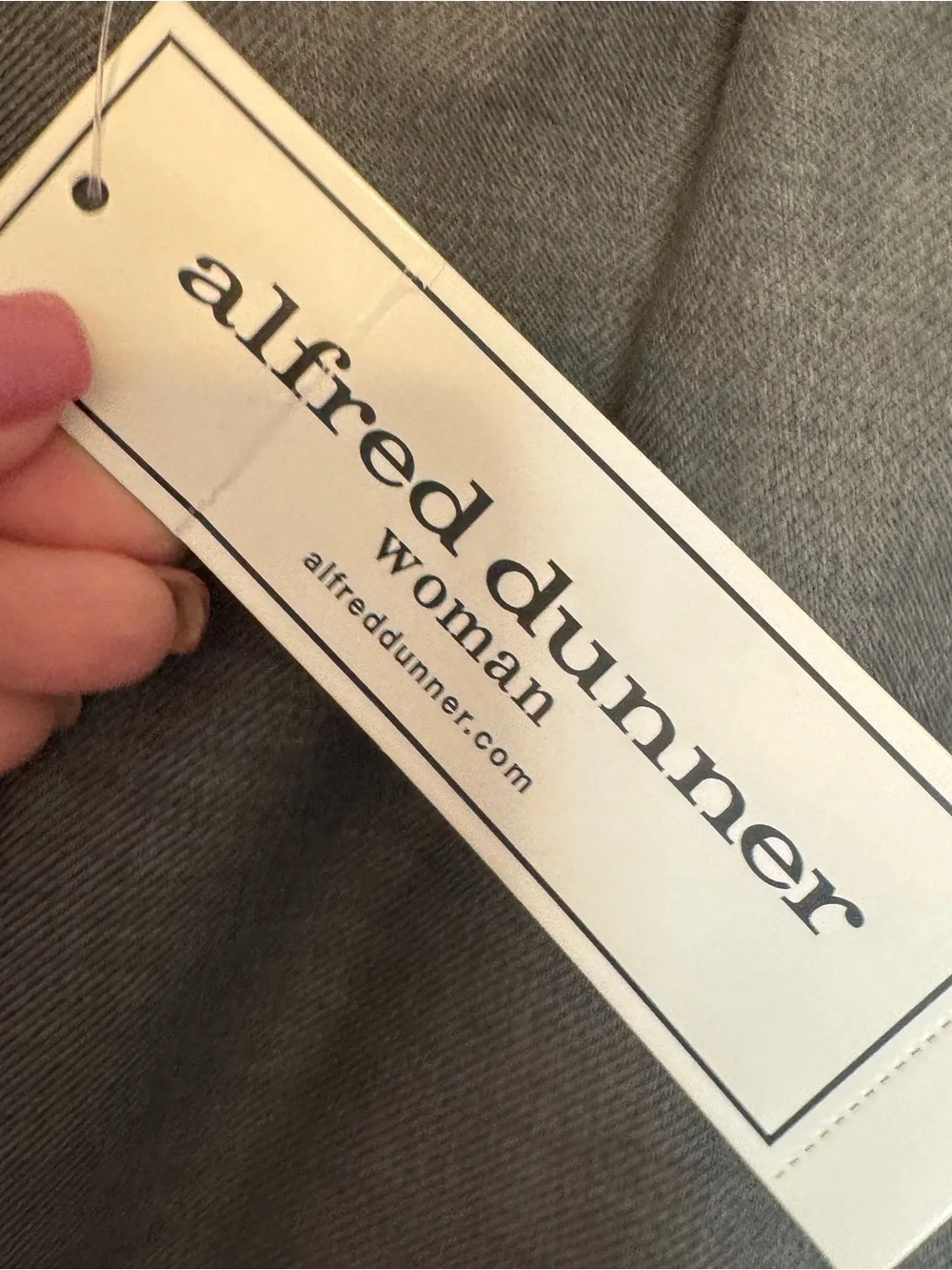 NWT 3 PAIR  Alfred Dunner Knit Pants  GRAY, BROWN & Navy  PLUS: 26    #G - Picture 9 of 13